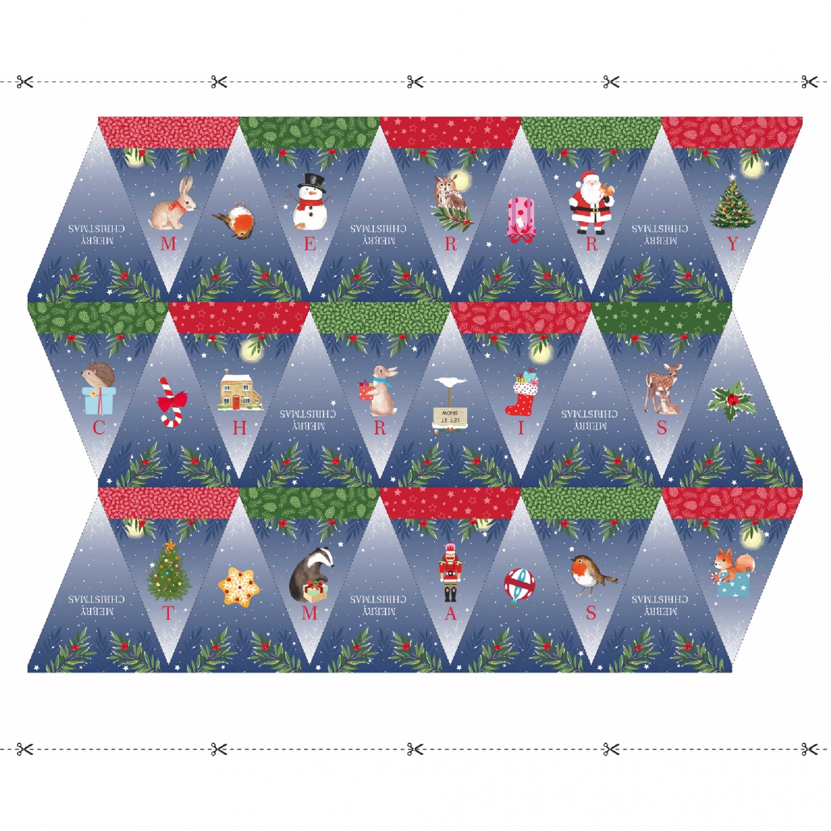 Woodland Christmas Bunting