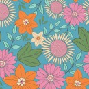 Petal Power Col.101 Retro Floral Blue