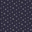 White Christmas Col 107 Snowflake Navy/Silver/White - Due July/Aug